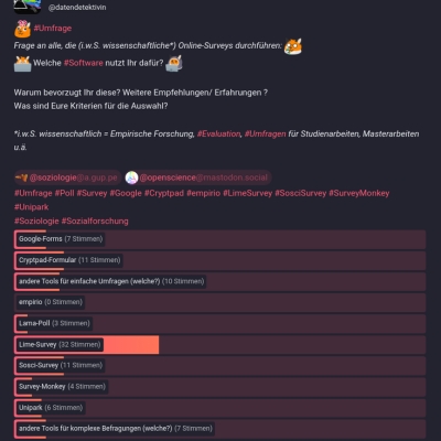 es muss nicht google forms sein - online-befragungen dsgvo-konform und open source