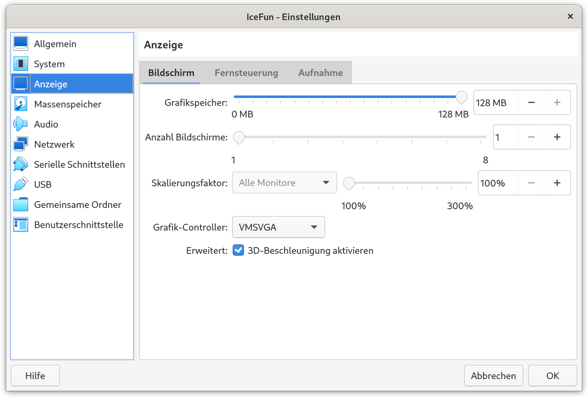 virtualbox an fenstergrösse anpassen