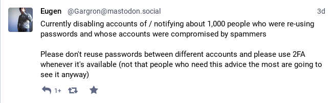 mastodon erzwingt account-bestätigung via email