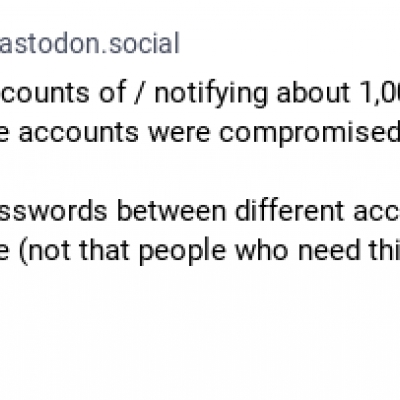 mastodon erzwingt account-bestätigung via email
