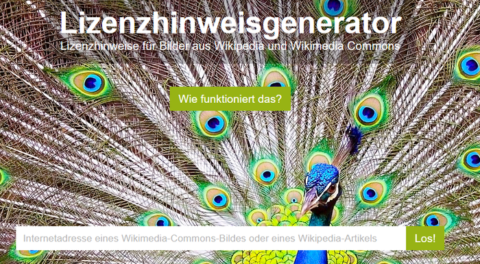 generator für bildlizenzen aus der wikipedia