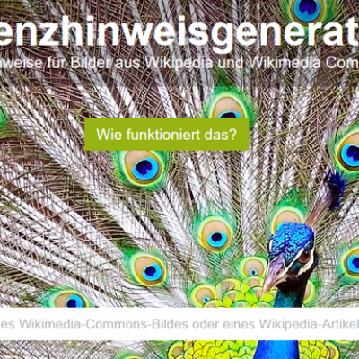 generator für bildlizenzen aus der wikipedia