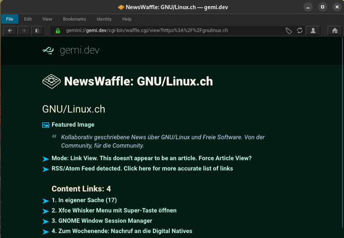 news reader im geminispace