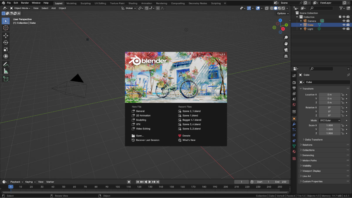 blender serie: teil 1, einführung und Übersicht