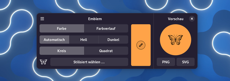 ein logo bauen mit emblem