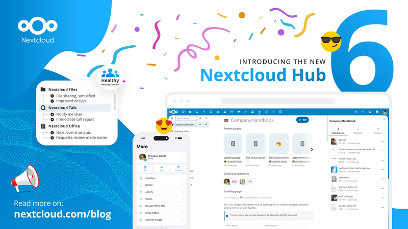 nextcloud hub 6 erschienen