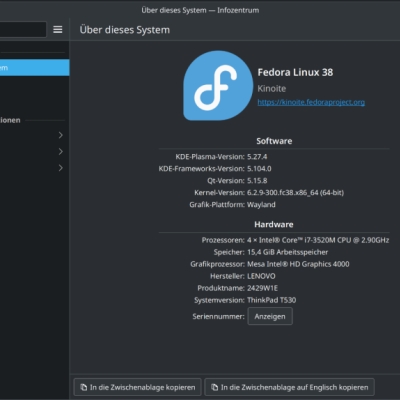 review: fedora kinoite