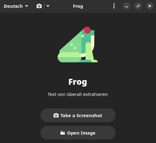 frog extrahiert text aus bildern