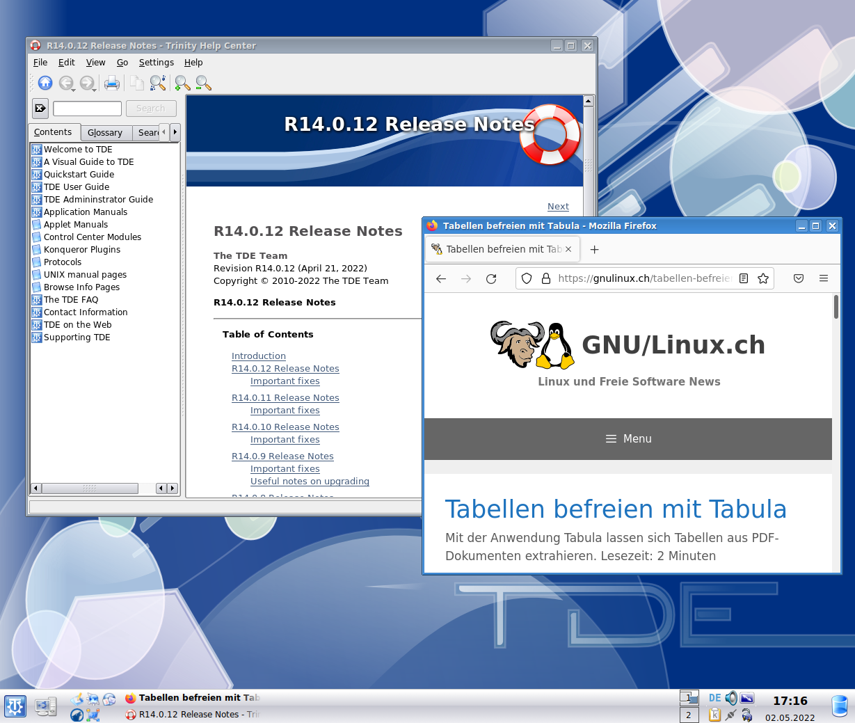 trinity desktop r14.0.12 veröffentlicht