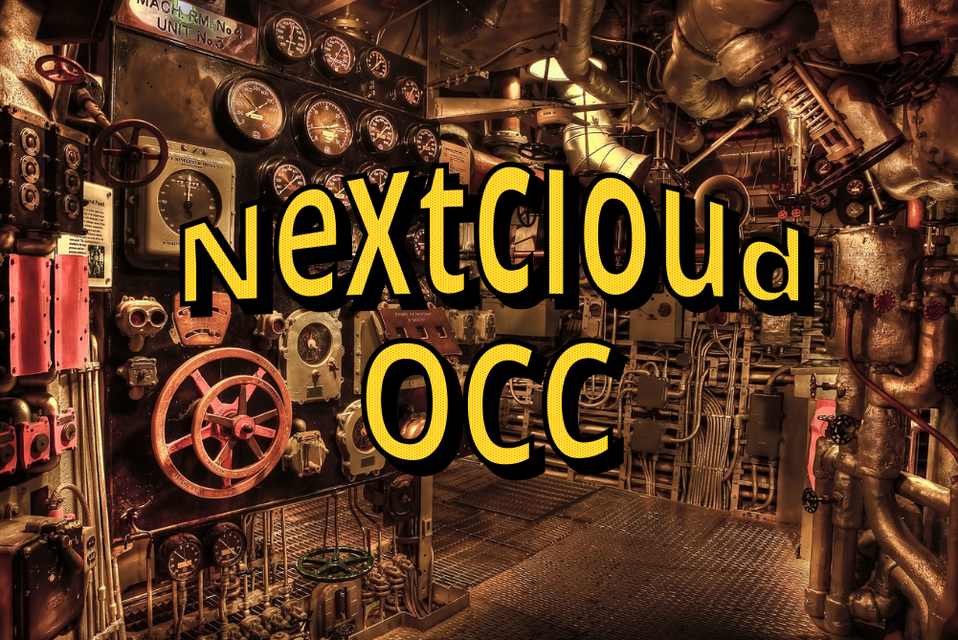 nextcloud: occ web läuft wieder