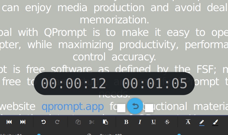 qprompt - ein freier teleprompter