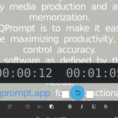 qprompt - ein freier teleprompter