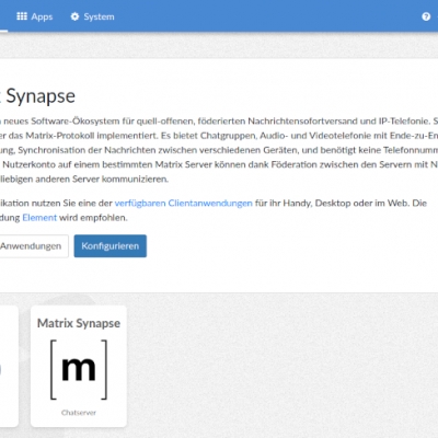 matrix synapse server selbst hosten