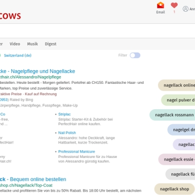 serie - suchmaschinen: swisscows