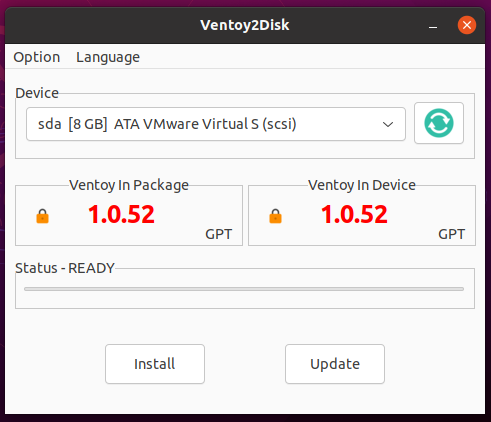 ventoy jetzt mit gui