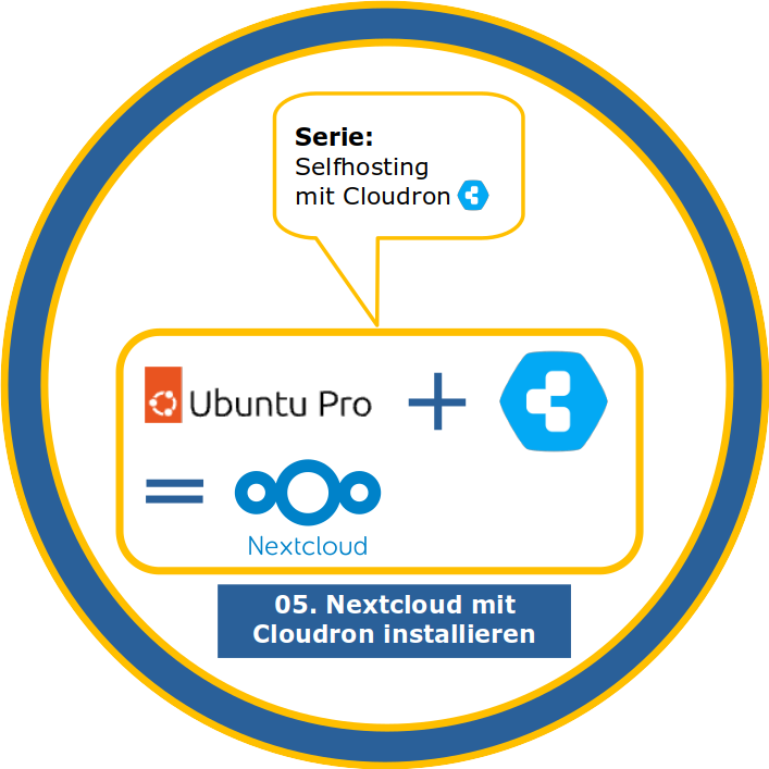 serie: selfhosting mit cloudron - 5. nextcloud-server mit cloudron installieren