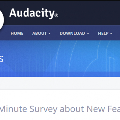 umfrage zu audacity