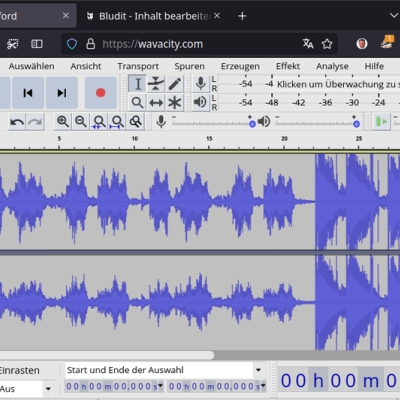 wavacity: audacity für gelegenheitsanwender:innen