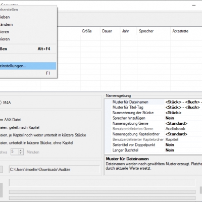 audible hörbücher mit freier software unter windows in mp3 umwandeln