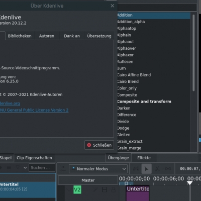 update von kdenlive 