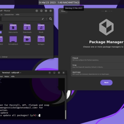 rhino linux mit unicorn desktop