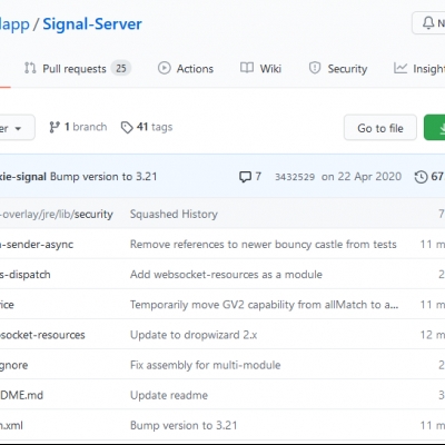 signal scheint seinen server-quellcode aufgegeben zu haben