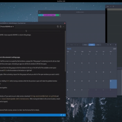 ubuntu 23.10 wird tiling-erweiterung aufnehmen