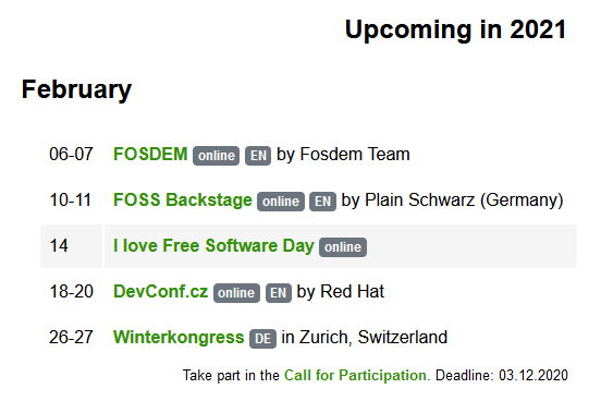 foss events