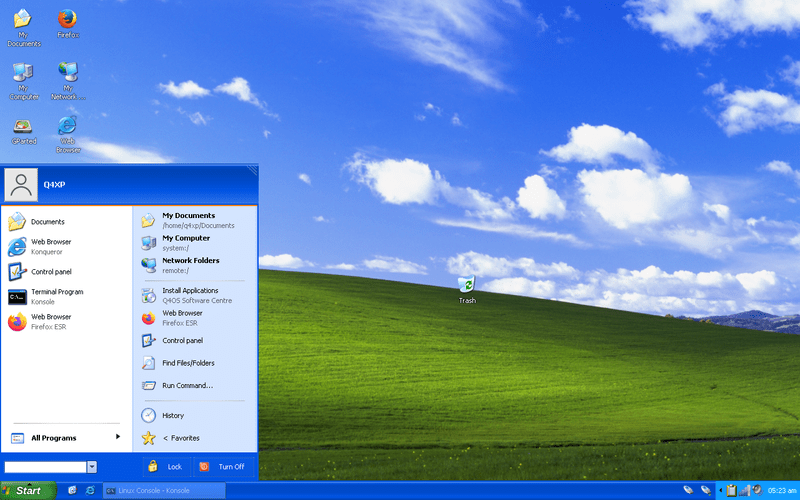 q4xp: trinity mit windows themes