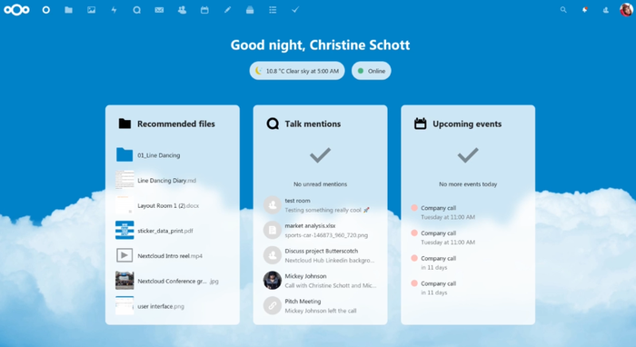 nextcloud hub 20 ist da