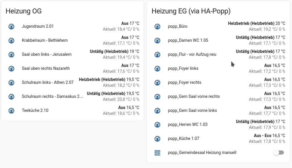 kalendergesteuerte heizungssteuerung mittels homeassistant