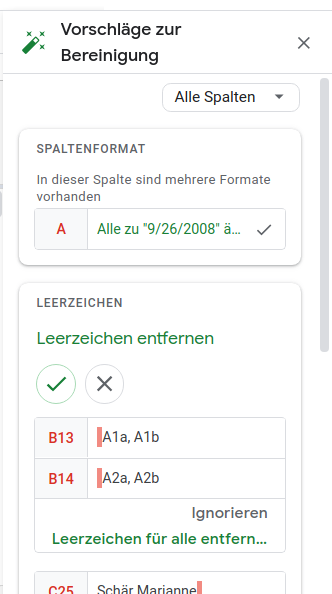 intelligente bereinigung von tabellen mit openrefine