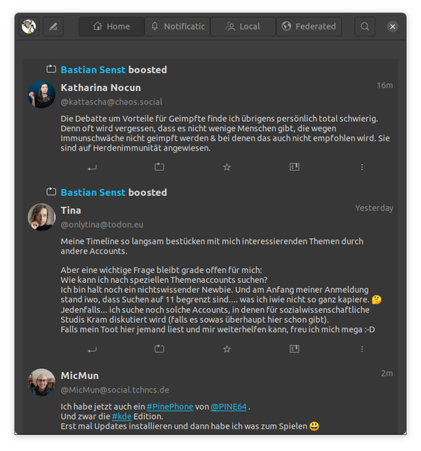 tootle bringt mastodon auf den desktop