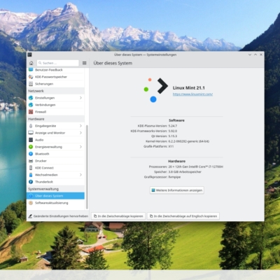 linux mint aufbohren