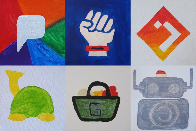 wie ich auf die idee kam, app-logos zu malen