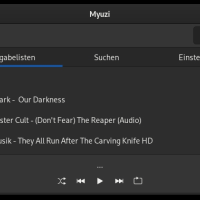 myuzi - ein youtube musik-player